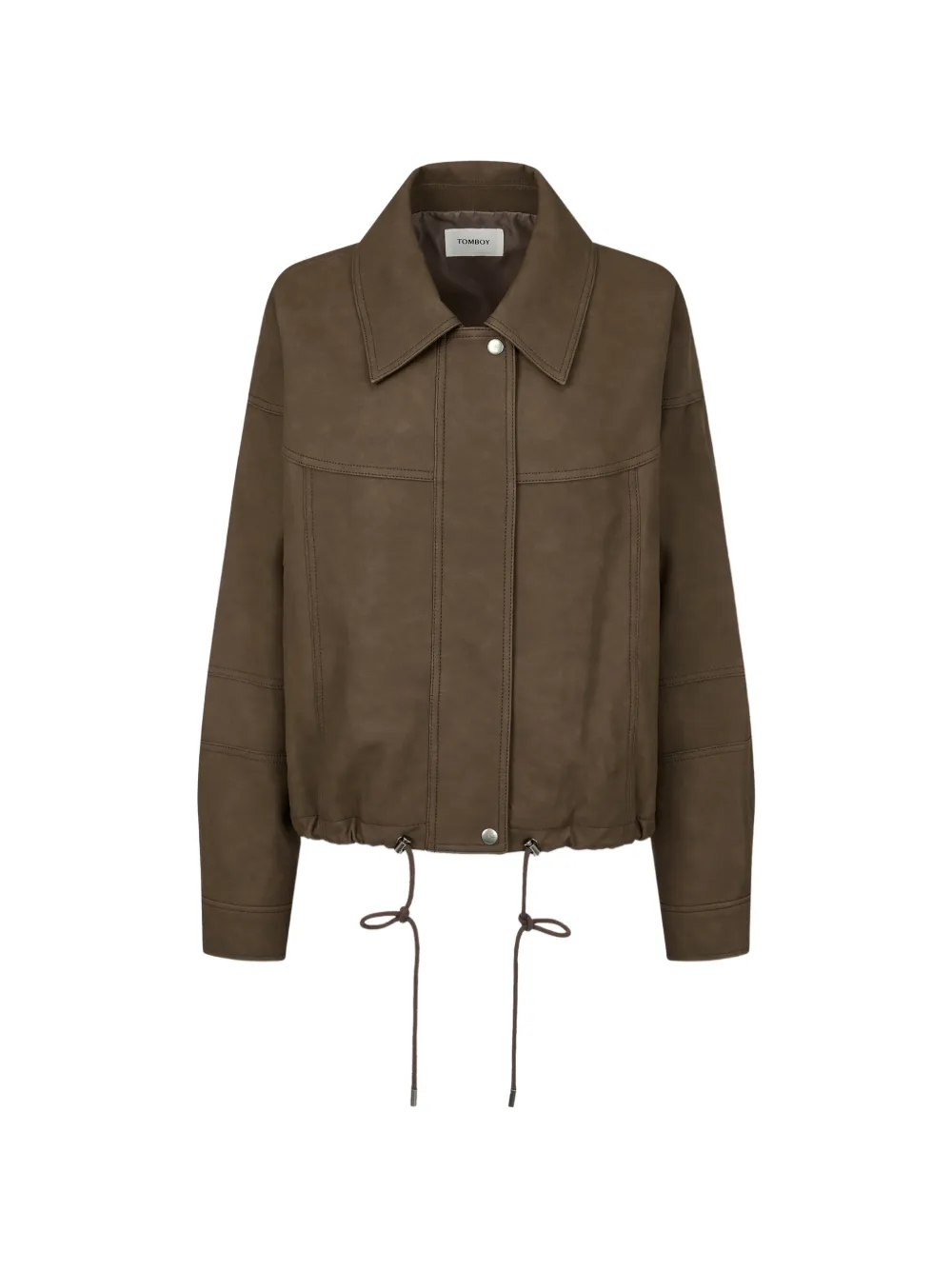 TOMBOY faux-leather jacket - Marrone