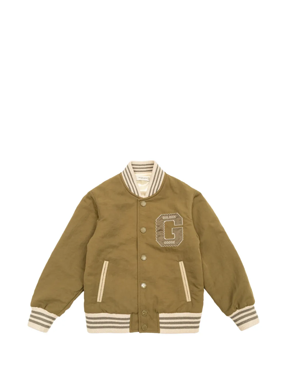 Golden Goose Kids patch-detail bomber jacket - Grün