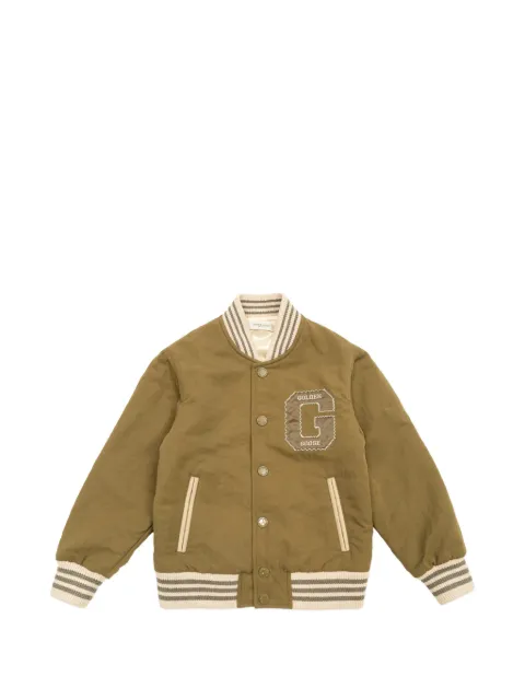Golden Goose Kids patch-detail bomber jacket