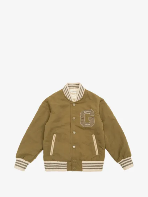 Golden Goose Kids patch-detail bomber jacket