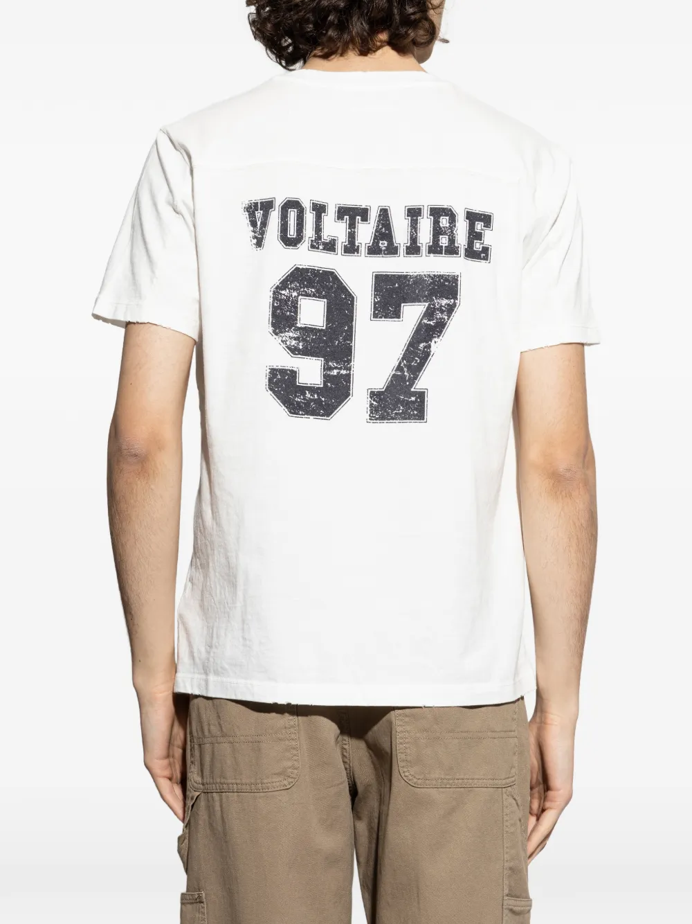 Zadig&Voltaire Tommy T-shirt met print Beige