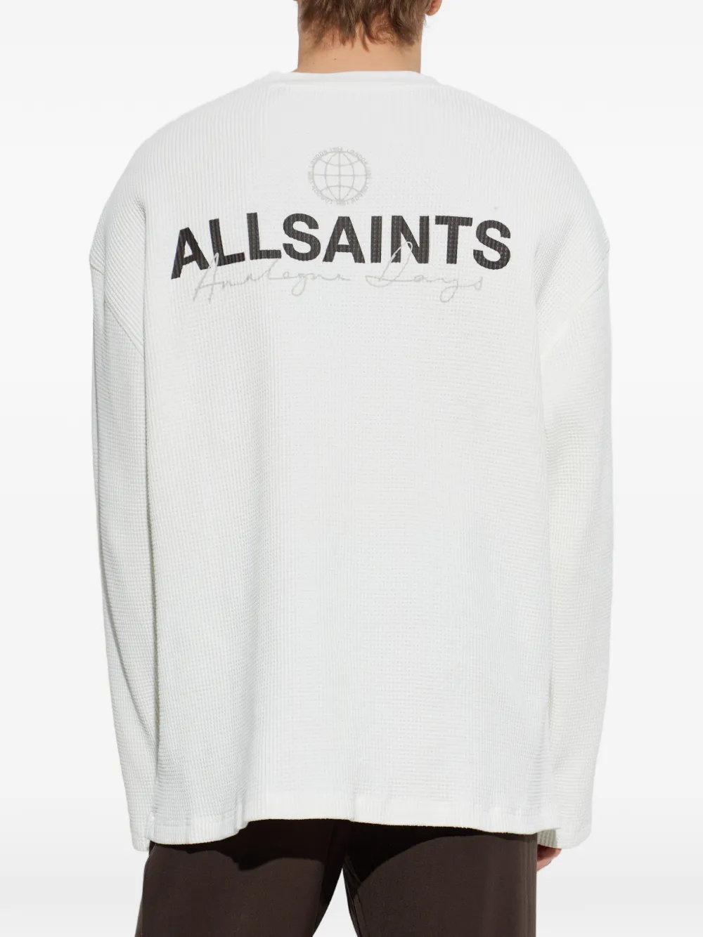AllSaints Emblem T-shirt met lange mouwen Wit