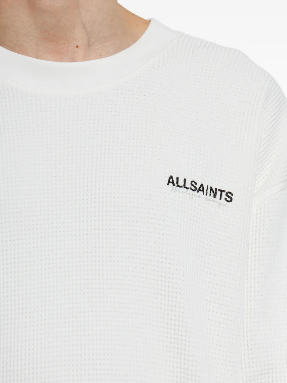 AllSaints Emblem T-shirt met lange mouwen Wit
