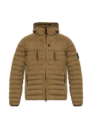 Stone Island Hooded Padded Jacket | Grey | FARFETCH
