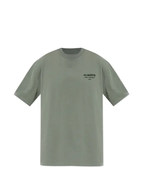 AllSaints Xander flocked-logo T-shirt