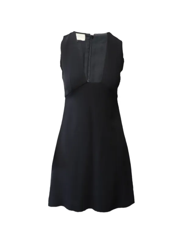 Stella McCartney Pre-Owned V-neck Mini Dress | Black | FARFETCH ID Stella McCartney Pre-Owned V-neck Mini Dress | Black | FARFETCH ID