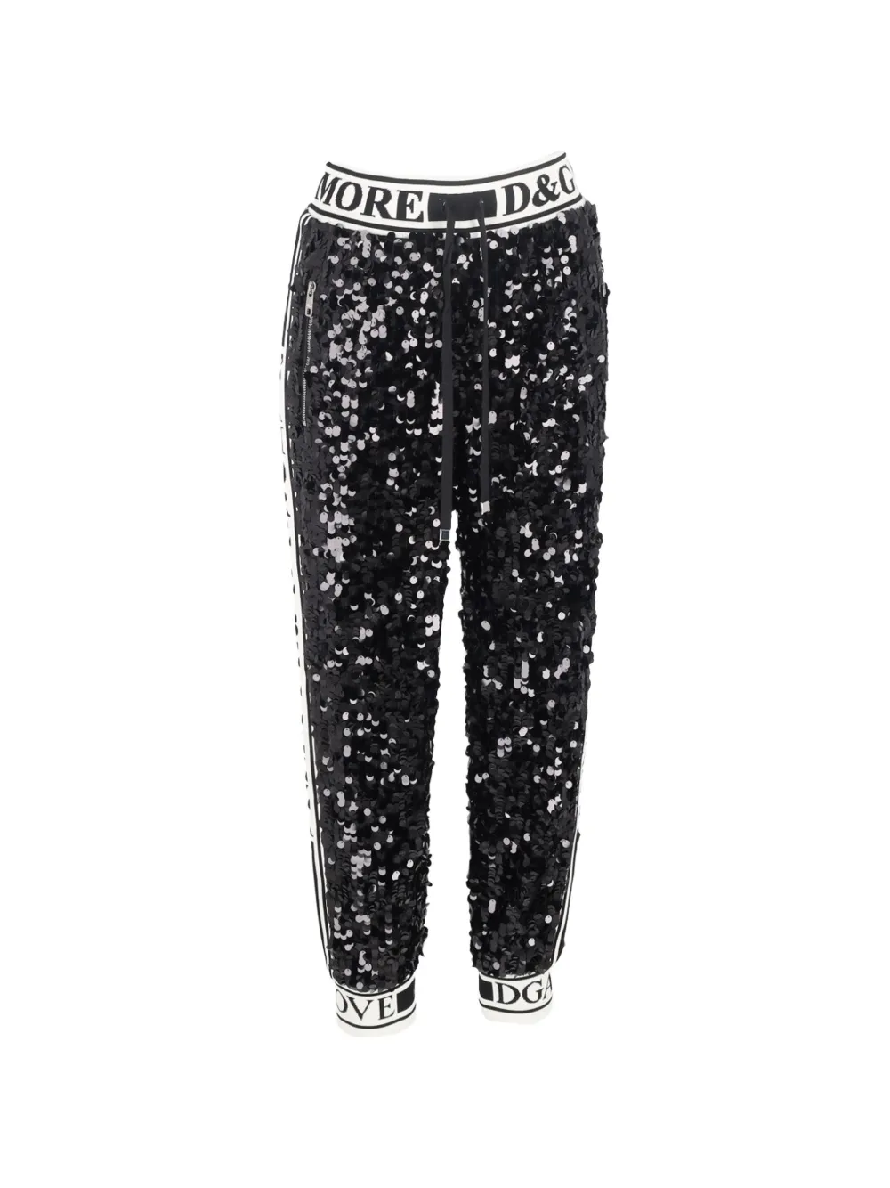 Dolce & Gabbana Pre-Owned sequin-embellishment trousers - Nero