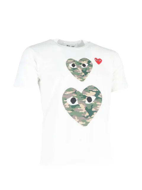 Comme Des Garçons Pre-Owned camouflage-heart T-shirt