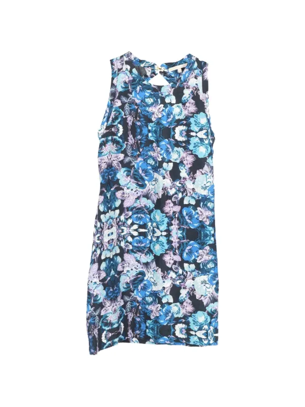 Maje Floral Sleeveless Dress | Blue | FARFETCH ID