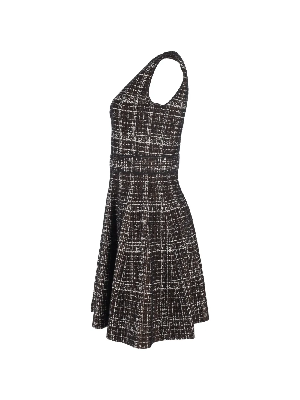 Flared Plaid Dress