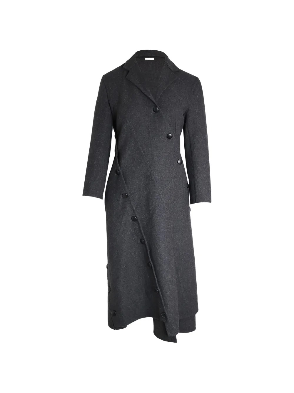 Celine Pre-Owned asymmetric button-detailed coat - Grigio