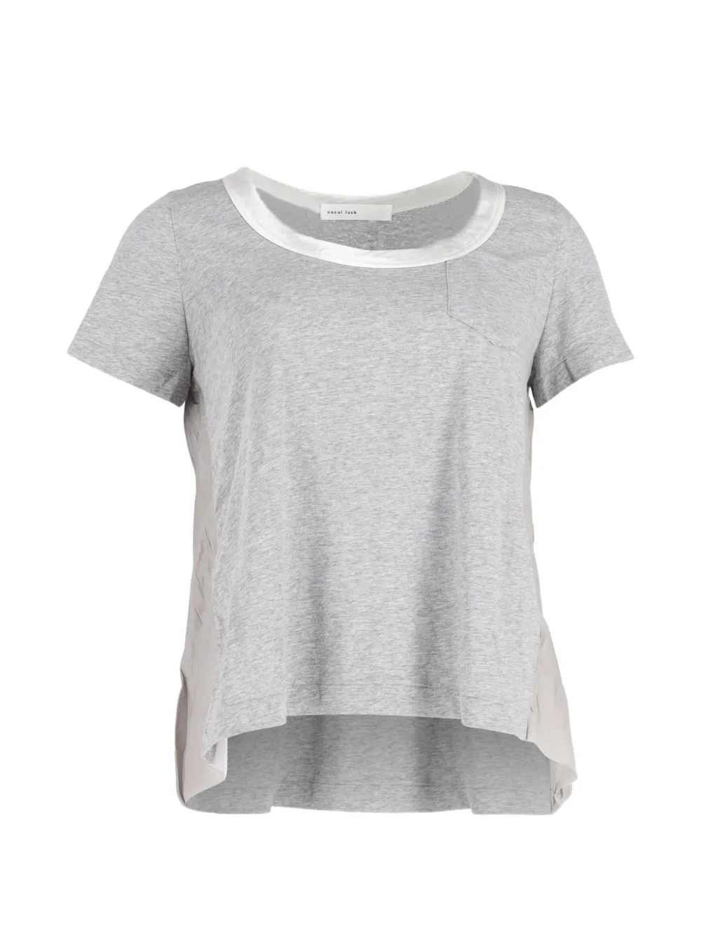 sacai chest-pocket T-shirt - Grigio