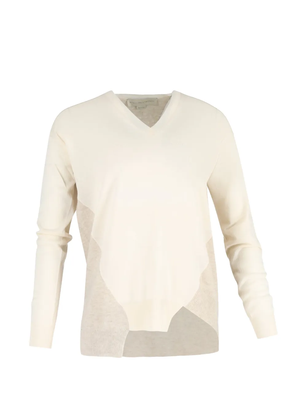 Stella McCartney Pre-Owned asymmetric-hem V-neck sweater - Toni neutri