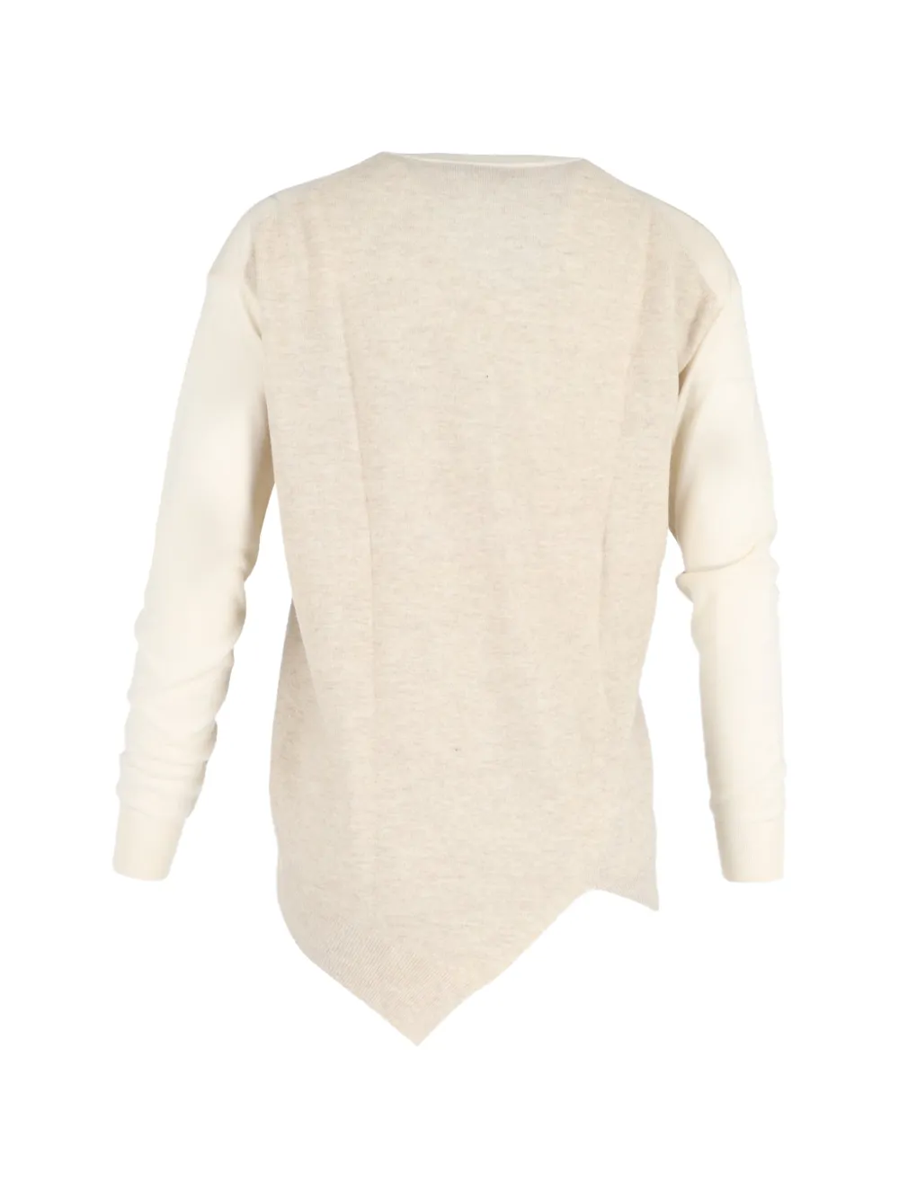  Stella Mccartney Pre-owned Asymmetric-hem V-neck Sweater - Neutrals 