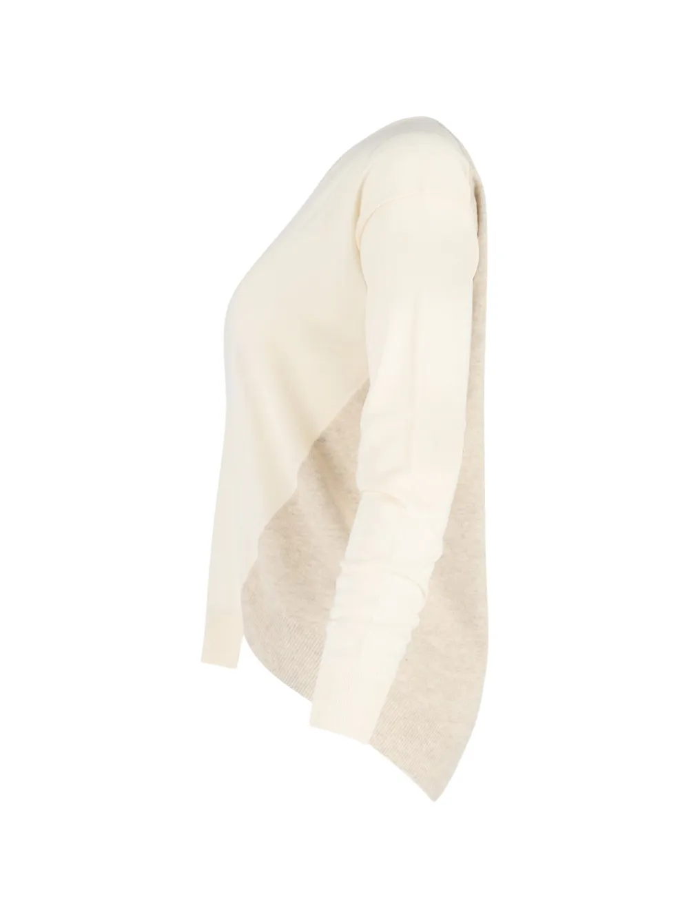  Stella Mccartney Pre-owned Asymmetric-hem V-neck Sweater - Neutrals 