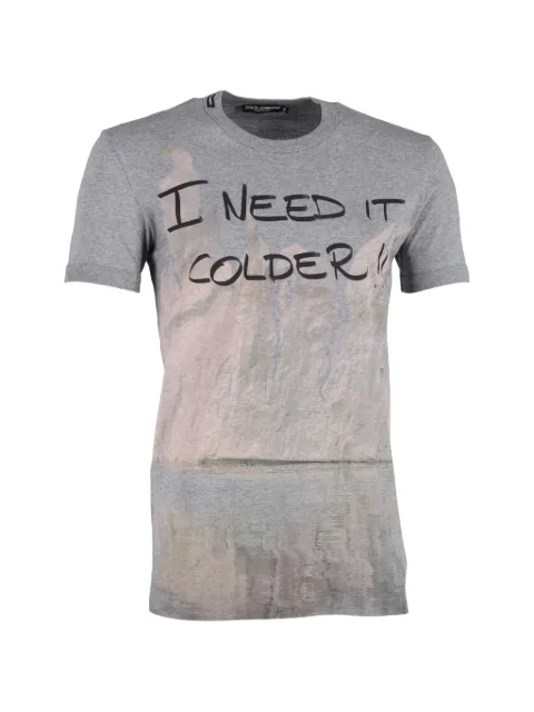 Dolce & Gabbana Pre-Owned statement cotton T-shirt