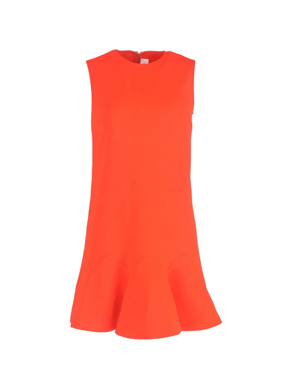 Victoria Beckham flounce-hem shift dress - Arancione