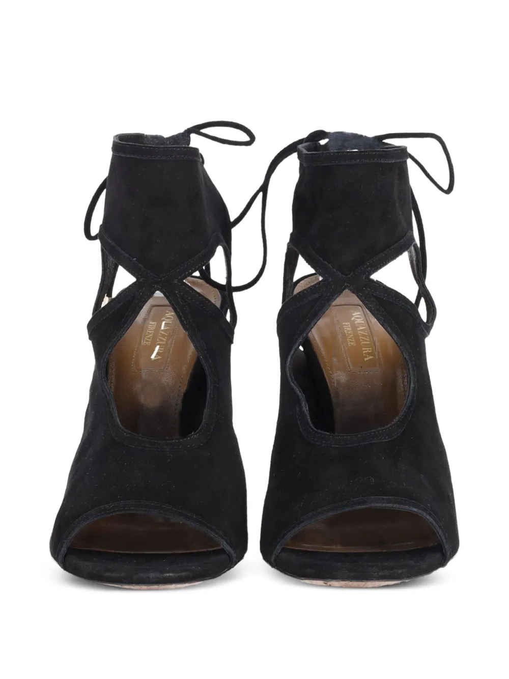 Cut-Out Tie Sandals
