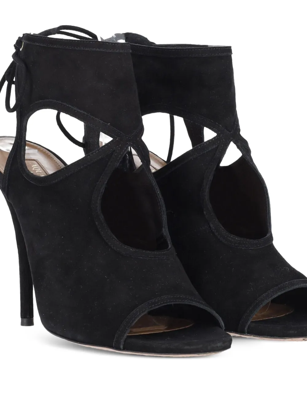 Cut-Out Tie Sandals