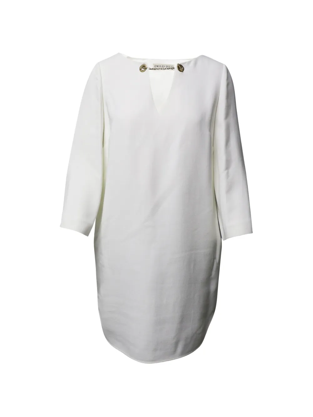 PUCCI Pre-Owned chain-neck tunic dress - Bianco