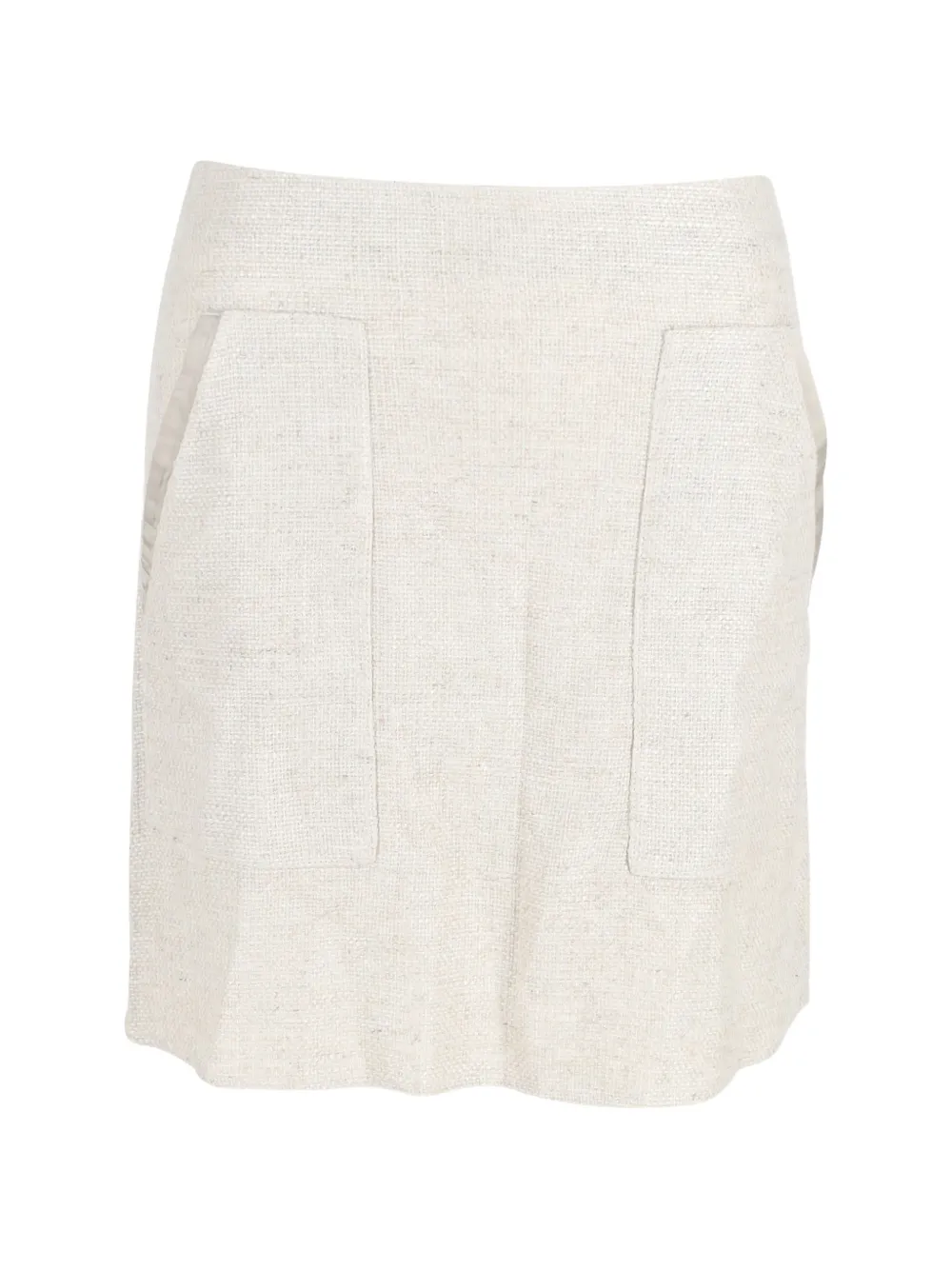 Giorgio Armani Pre-Owned suit pocket mini skirt - Toni neutri