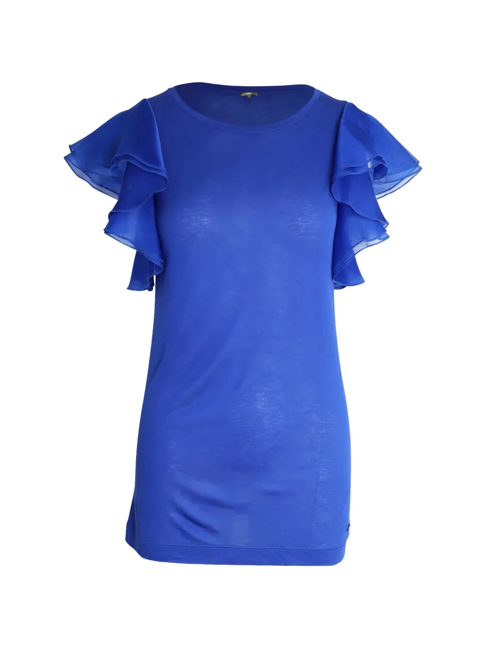 Gucci Pre-Owned flounced sleeve top - Blu