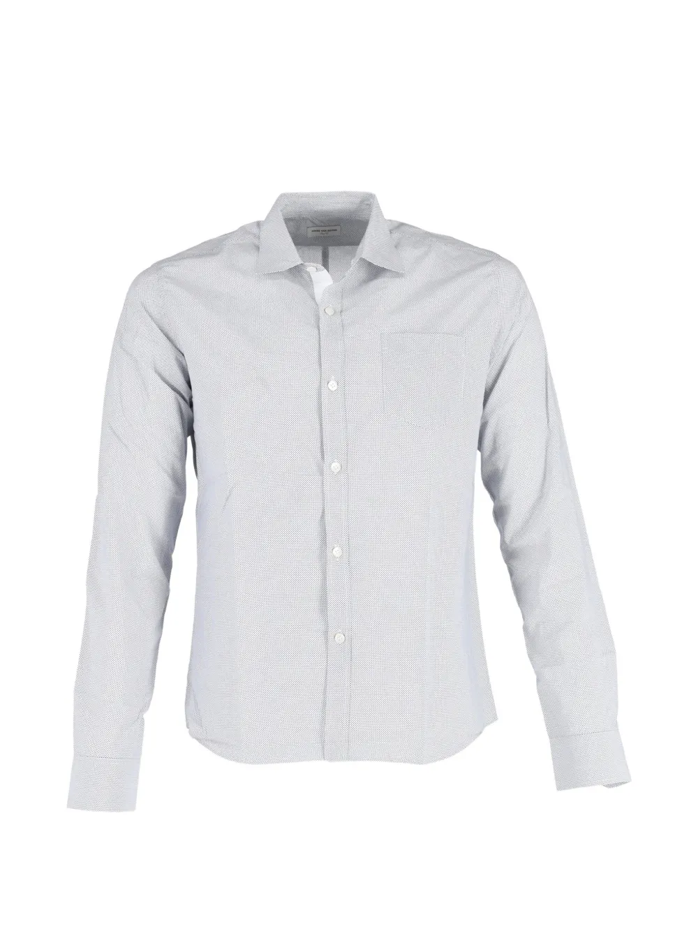 Dries Van Noten Pre-Owned printed cotton shirt - Blu