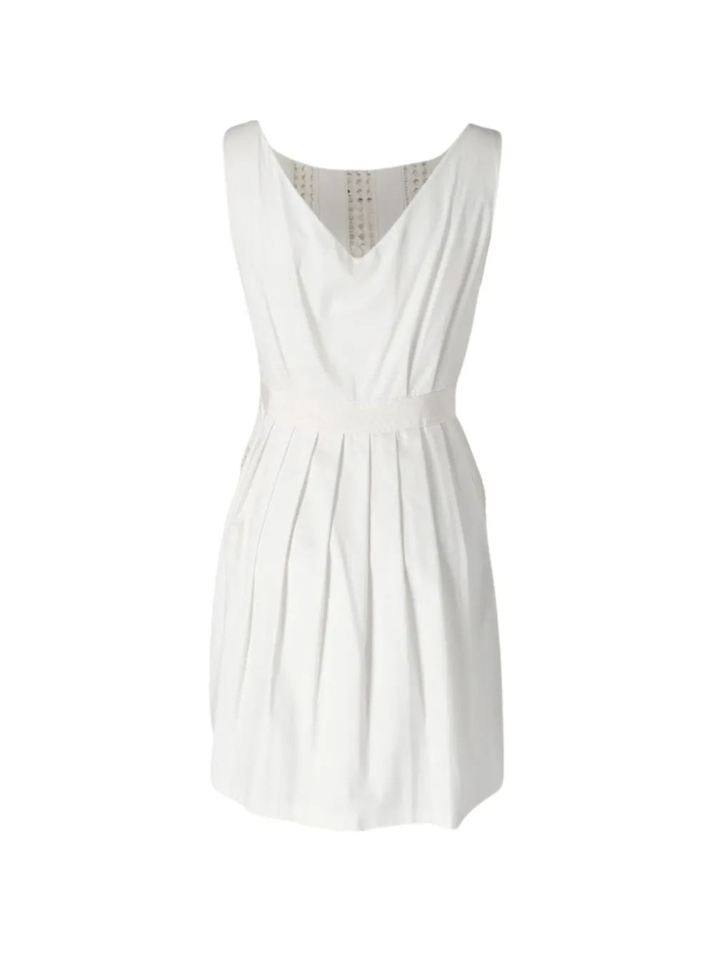 Broderie-Anglaise Pleated Dress