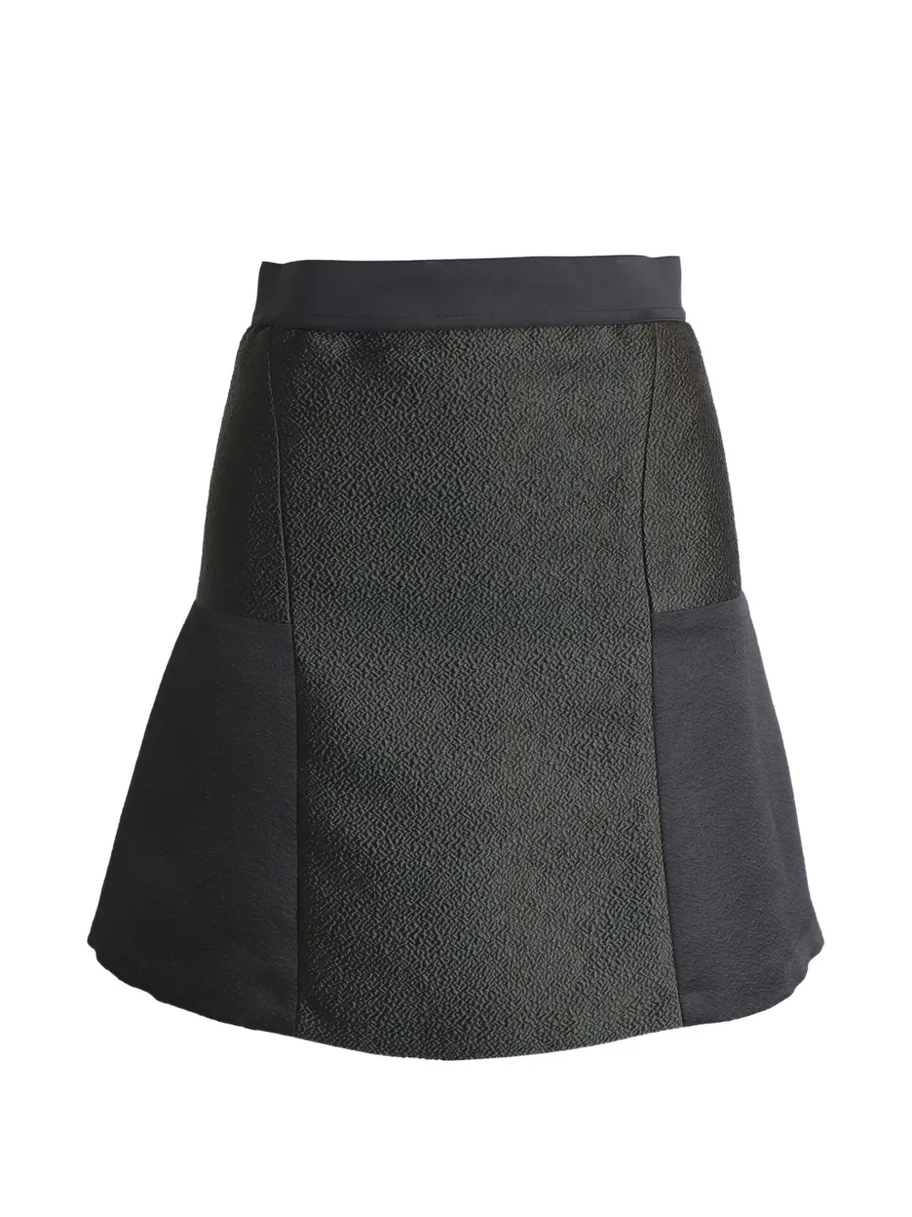 SANDRO flared mini skirt - Nero