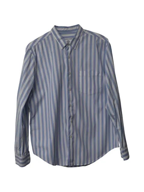 AMI Paris stripe pleated shirt