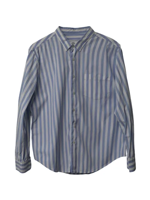 AMI Paris stripe pleated shirt