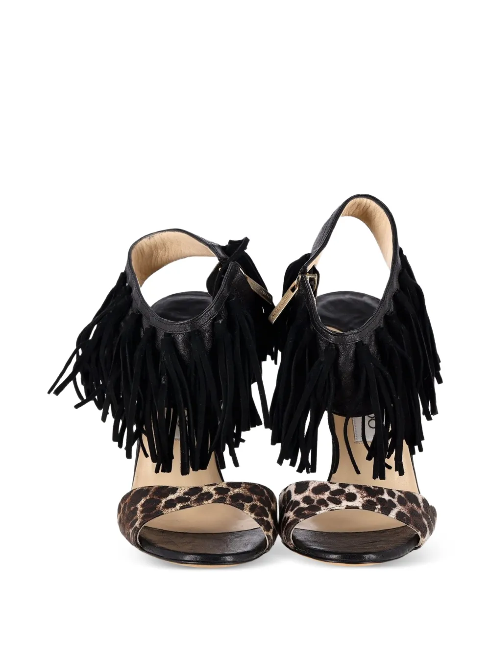 Jimmy Choo Pre-Owned fringed sandals - Nero