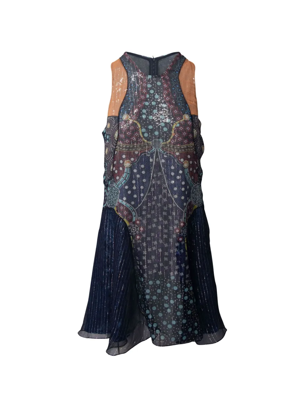 Mary Katrantzou printed sleeveless dress - Blu
