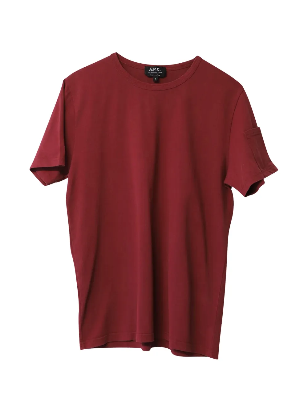 A.P.C. sleeve-pocket crew-neck T-shirt – Red