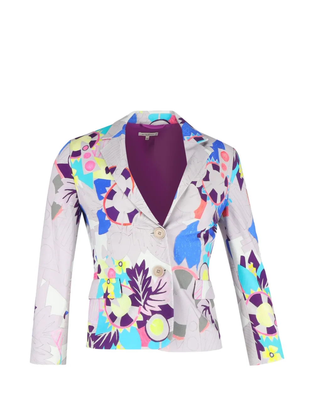 Etro Vintage printed blazer - Bianco
