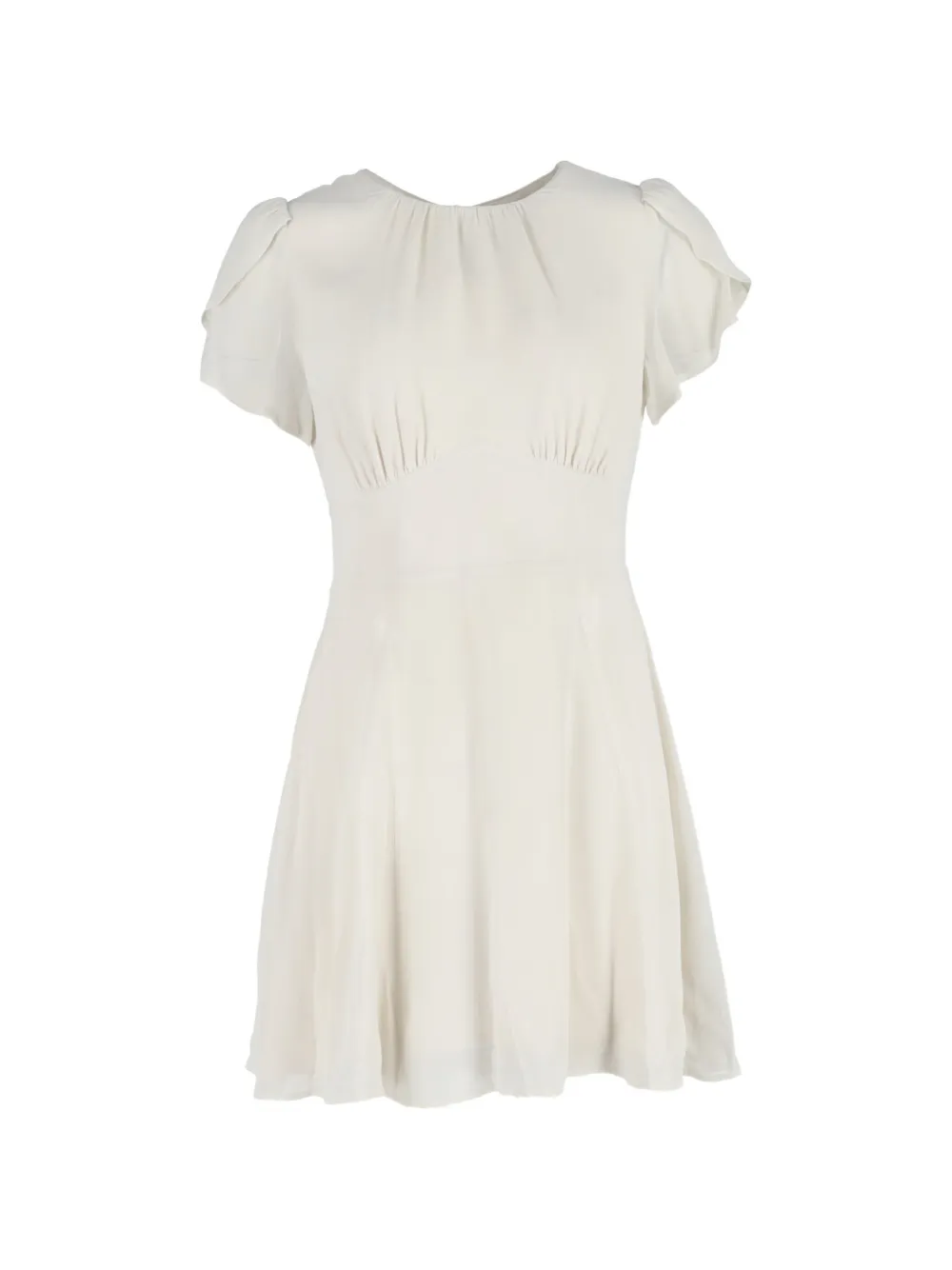 Reformation tulip-sleeve mini dress - Toni neutri