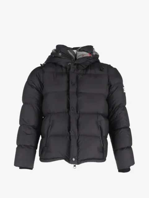 Burberry Pre-Owned chamarra capitonada con aplique del logo