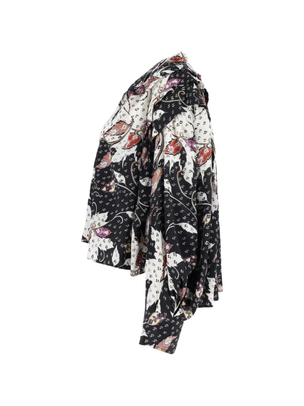 Isabel Marant Vintage Ricky ラッフル ブラウス | ブラック | FARFETCH JP