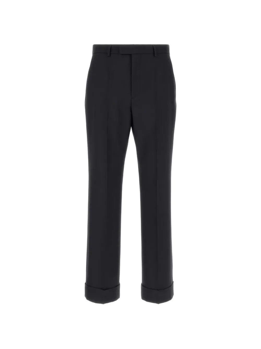 Valentino Garavani turn-up hem tailored trousers - Nero