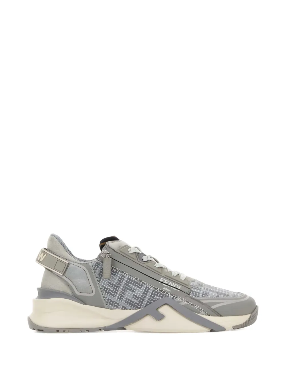 FENDI zip-fastening sneakers - Grigio