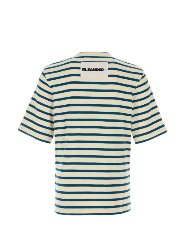 JIL SANDER ストライプTシャツ XS Jil Sander ストライプ Tシャツ | ニュートラル | FARFETCH JP