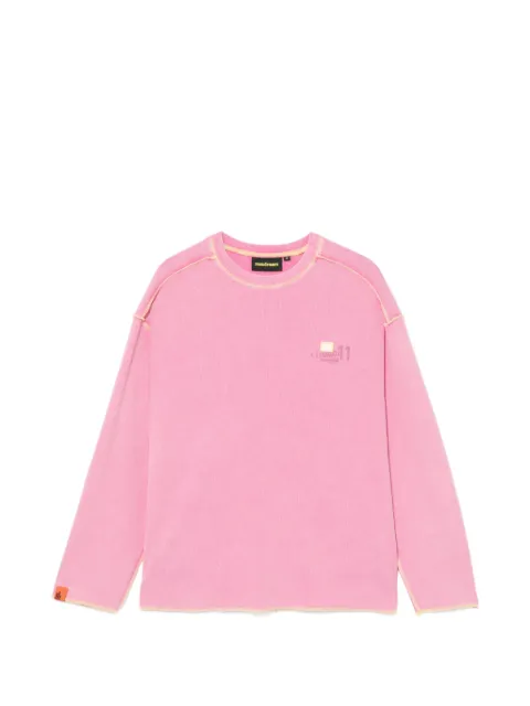 Mini Cream sudadera con logo