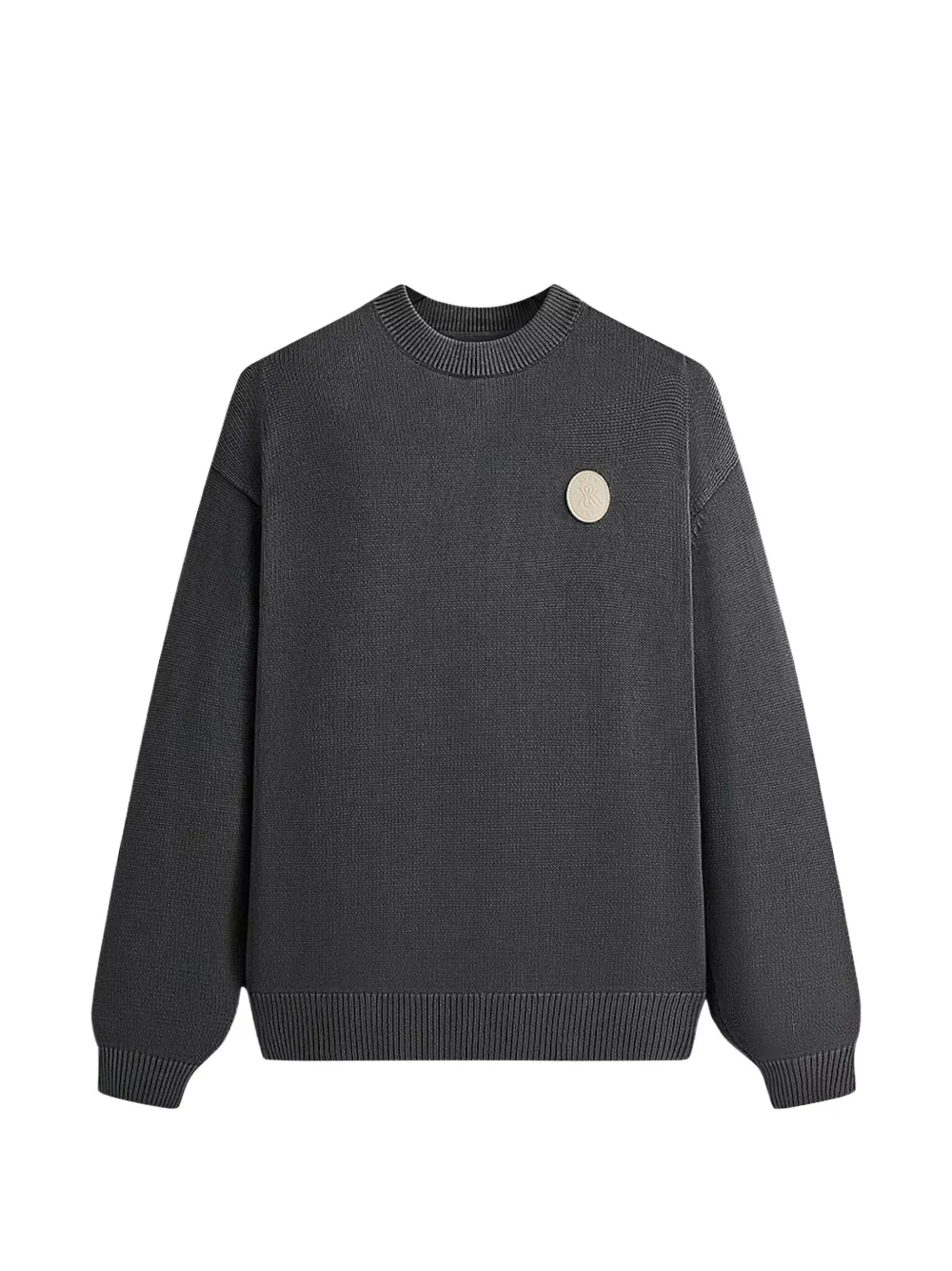 KITH garment-dyed sweater - Grigio