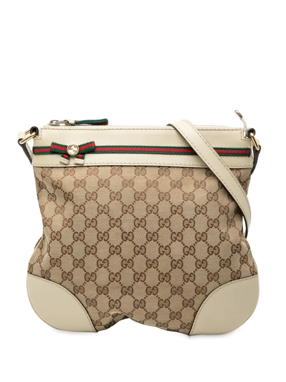 Gucci Pre-Owned 2000-2015 GG Canvas Web Mayfair crossbody bag - Marrone