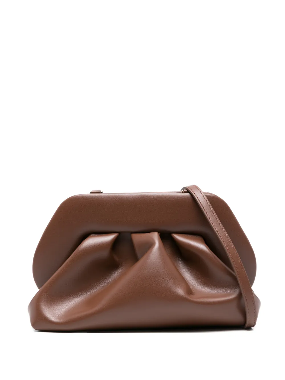 Themoirè medium Bios clutch bag - Marrone