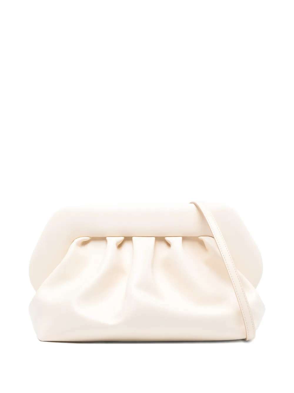 Themoirè Bios gathered clutch bag - Toni neutri