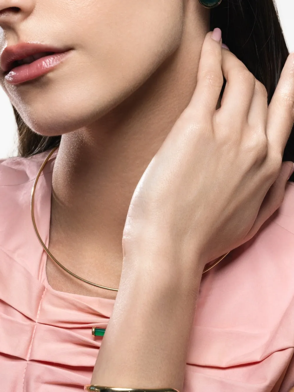 Mason and Books green-onyx diamond earrings - Oro