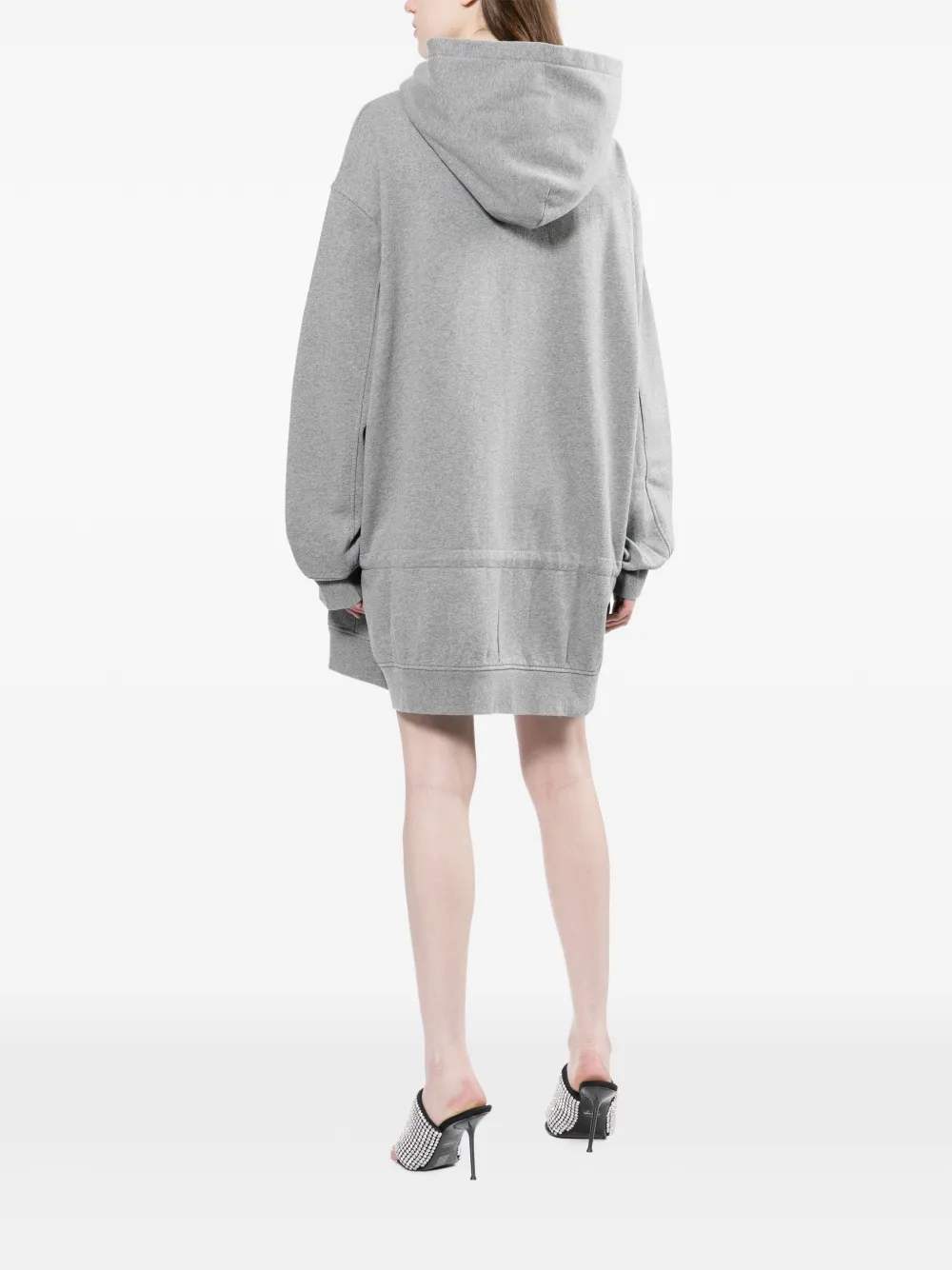 Alexander Wang Jurk met verlaagde taille en capuchon Grijs