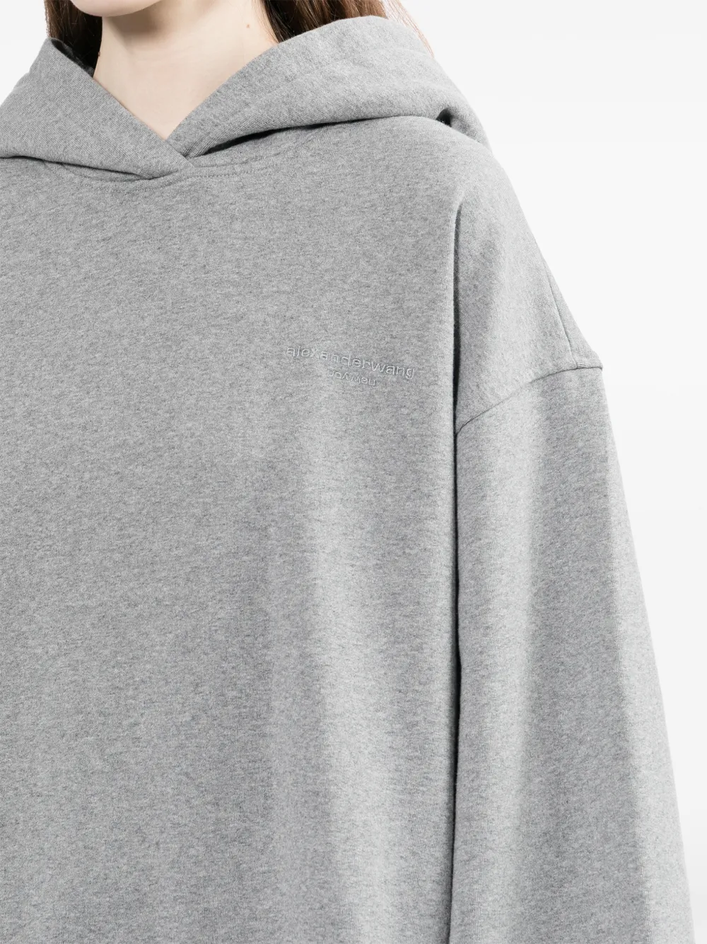 Alexander Wang Jurk met verlaagde taille en capuchon Grijs