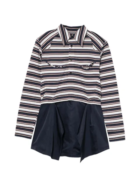 Toga Pulla cotton jersey polo top